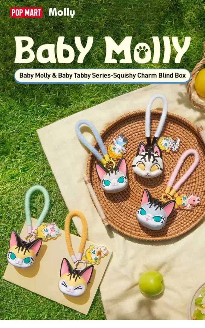 Baby Molly & Baby Tabby Series-Pinch Pendant Blind Box Baby Molly & Baby Tabby Series-Pinch Pendant Blind Box