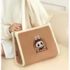 Classic Bag Series- LABUBU Plush Tote Bag (Brown)