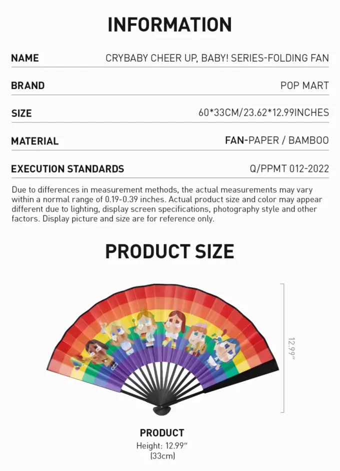 CRYBABY CHEER UP, BABY! SERIES-Folding Fan