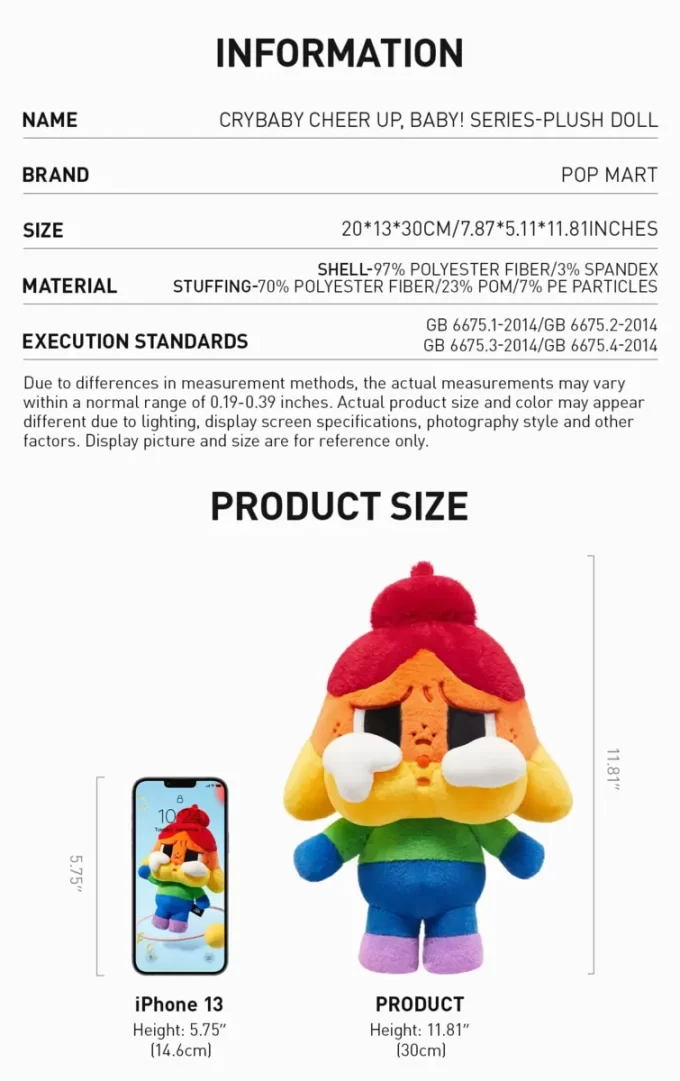 CRYBABY CHEER UP, BABY! SERIES-Plush Doll