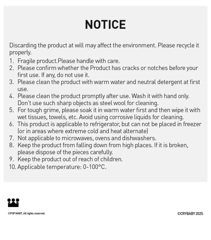 CRYBABY Wild But Cutie Series-Mug Cup