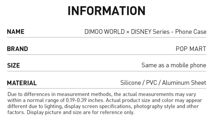 DIMOO WORLD × DISNEY Series-Phone Case