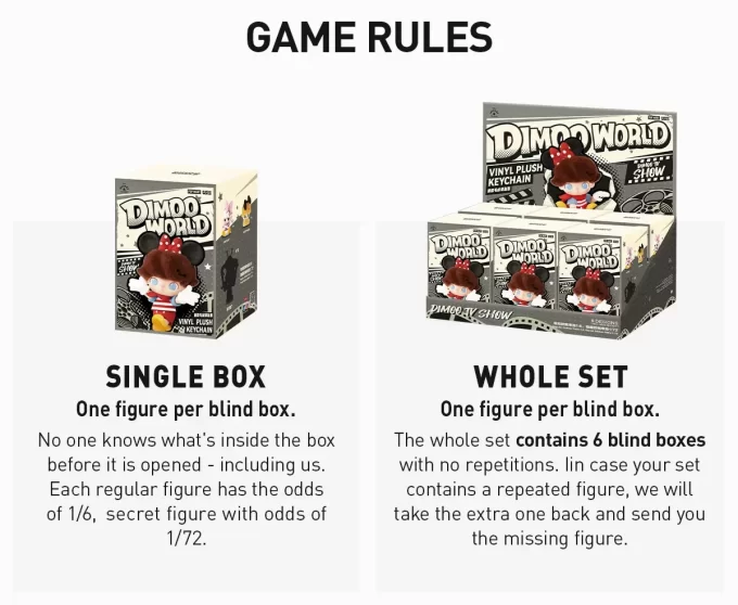 DIMOO WORLD × DISNEY Series-Vinyl Plush Keychain Blind Box