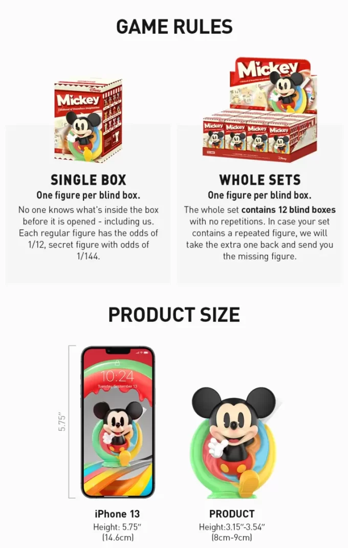 Disney Mickey Childhood Of Boundless Imagination Series Figures