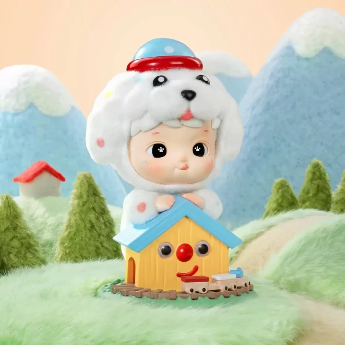 HACIPUPU Fluffy Puppy Figure