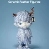 Hirono Ceramic Feather Figurine