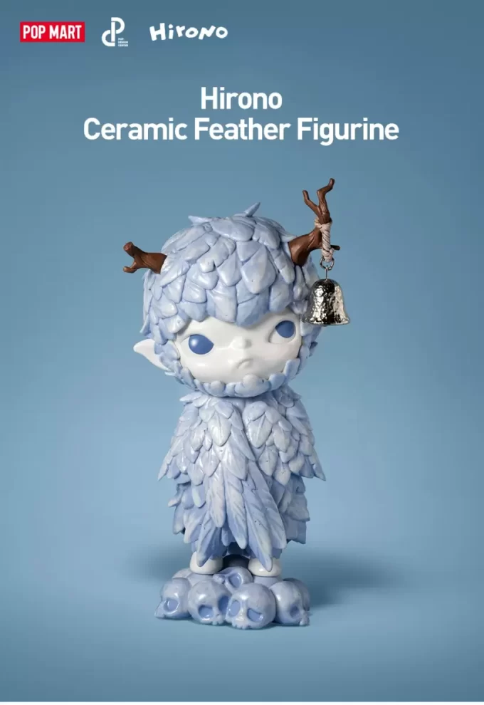 Hirono Ceramic Feather Figurine