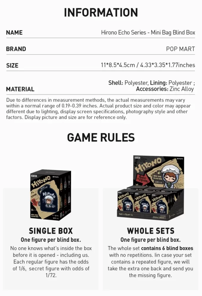 Hirono Echo Series – Mini Bag Blind Box
