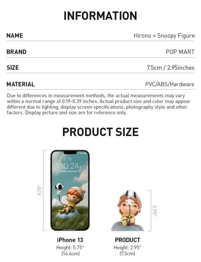 Hirono × Snoopy Figure