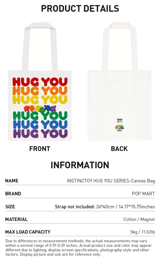 INSTINCTOY HUG YOU SERIES-Canvas Bag