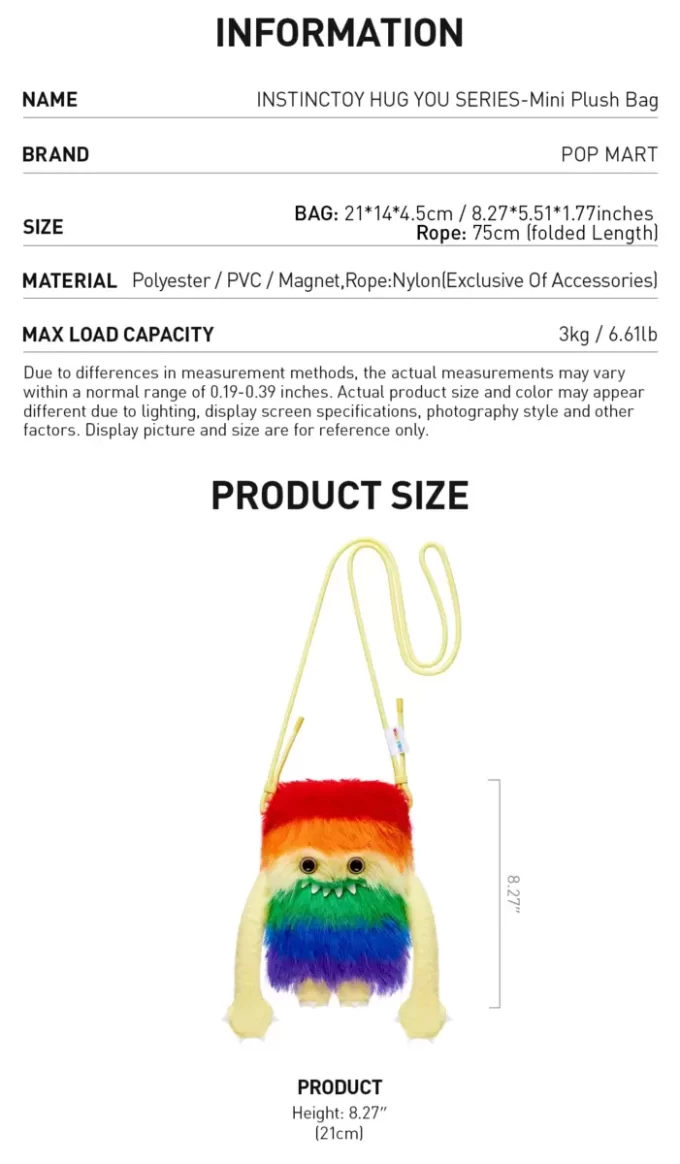 INSTINCTOY HUG YOU SERIES-Mini Plush Bag INSTINCTOY HUG YOU SERIES-Mini Plush Bag