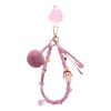 Labubu Pom Party Key Chain “Rose Red”