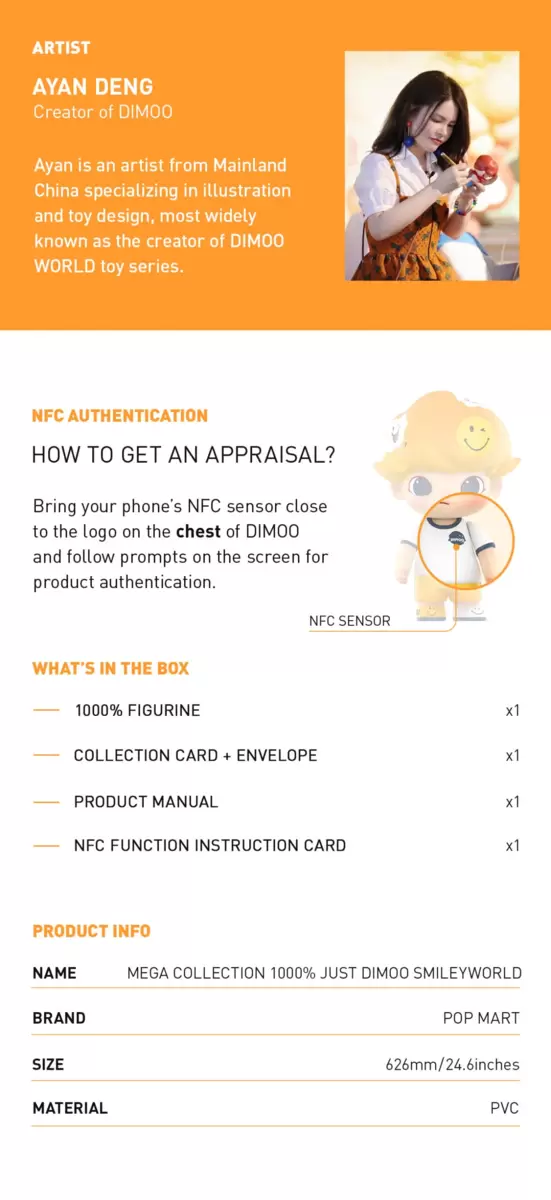 MEGA COLLECTION 1000% JUST DIMOO × SmileyWorld MEGA COLLECTION 1000% JUST DIMOO × SmileyWorld