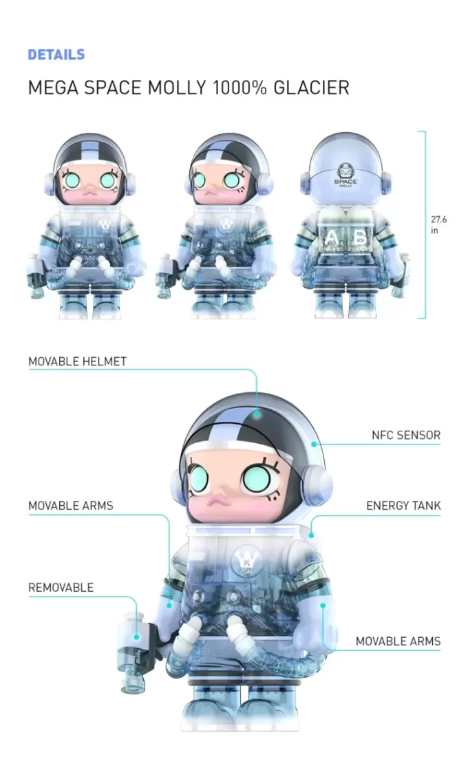MEGA COLLECTION 1000% SPACE MOLLY Glacier