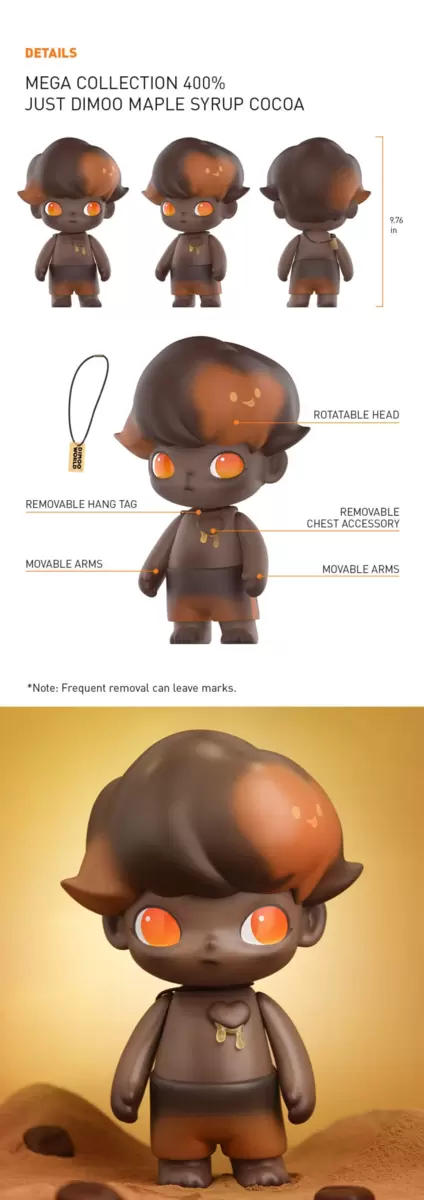 MEGA Collection 400% JUST DIMOO Maple Syrup Cocoa MEGA Collection 400% JUST DIMOO Maple Syrup Cocoa