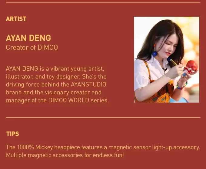 MEGA JUST DIMOO 1000% Mickey Mouse MEGA JUST DIMOO 1000% Mickey Mouse