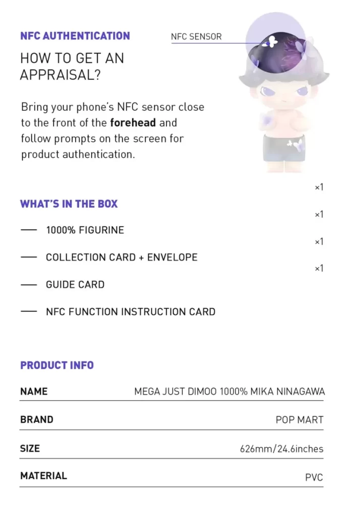 MEGA JUST DIMOO 1000% MIKA NINAGAWA