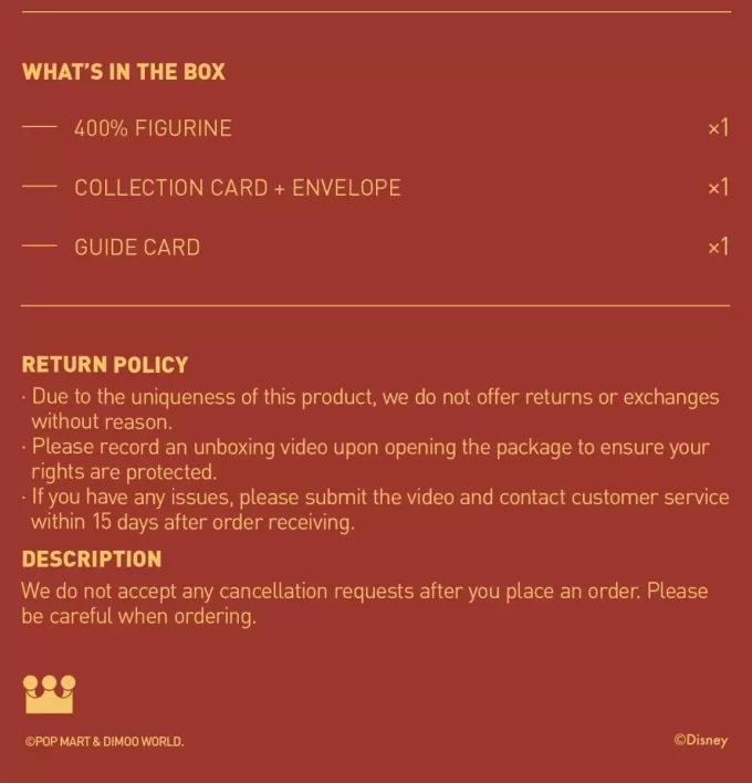 MEGA JUST DIMOO 400% Mickey Mouse