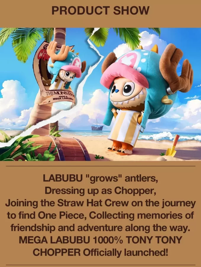 [Scan To Buy] MEGA LABUBU 1000% TONY TONY CHOPPER