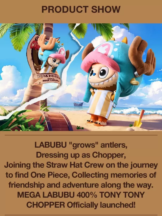 MEGA LABUBU 400% TONY TONY CHOPPER