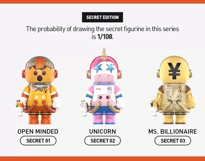 MEGA SPACE MOLLY 100% × Emoji™ Series