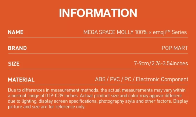 MEGA SPACE MOLLY 100% × Emoji™ Series