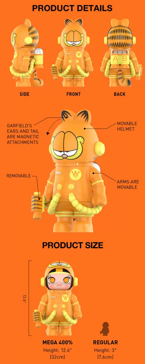 MEGA SPACE MOLLY 400% Garfield MEGA SPACE MOLLY 400% Garfield