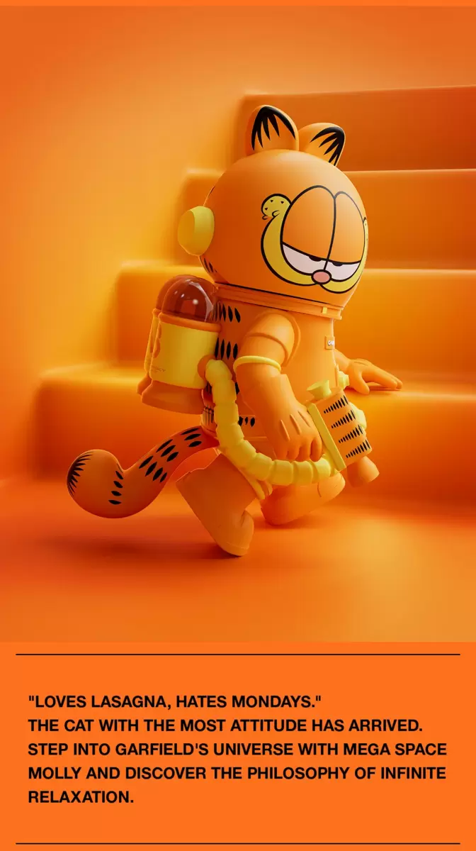 MEGA SPACE MOLLY 400% Garfield MEGA SPACE MOLLY 400% Garfield