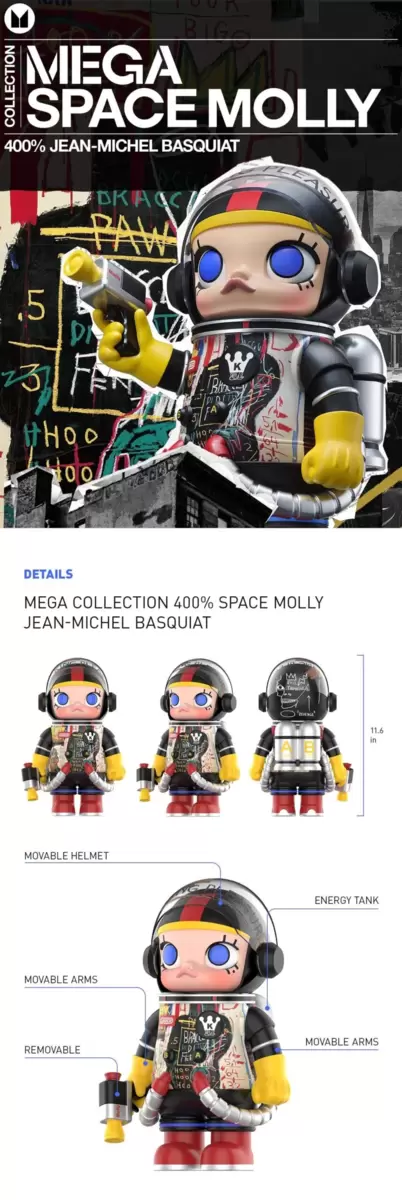 MEGA SPACE MOLLY 400% Jean-Michel Basquiat MEGA SPACE MOLLY 400% Jean-Michel Basquiat