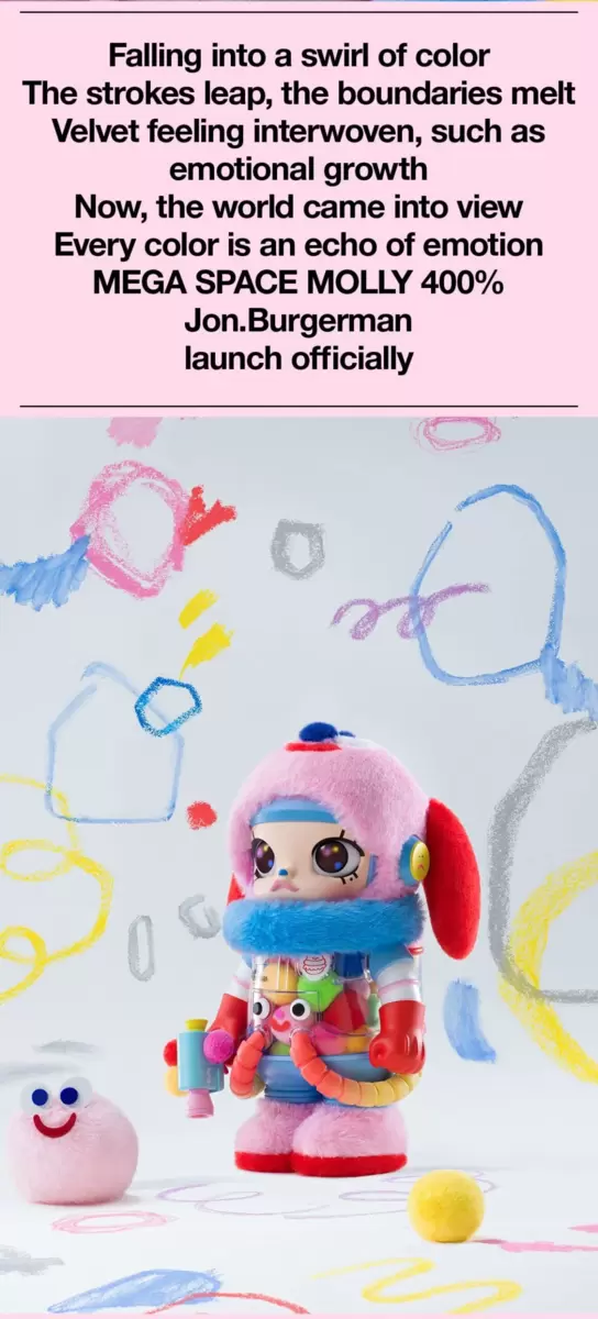 MEGA SPACE MOLLY 400% Jon Burgerman MEGA SPACE MOLLY 400% Jon Burgerman