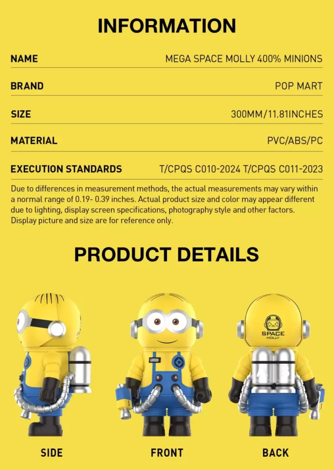 MEGA SPACE MOLLY 400% Minions MEGA SPACE MOLLY 400% Minions