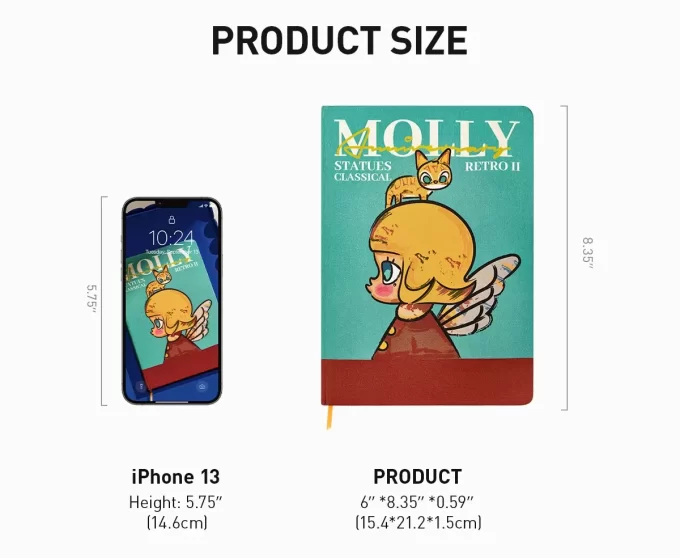 MOLLY Anniversary Statues Classical Retro 2 Series-Notebook