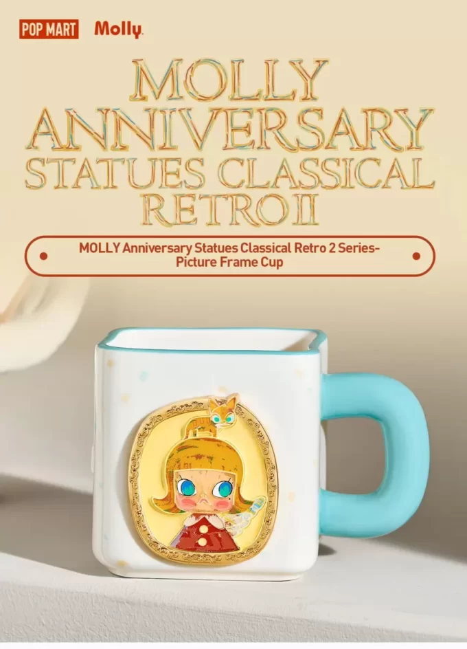 MOLLY Anniversary Statues Classical Retro 2 Series-Picture Frame Cup