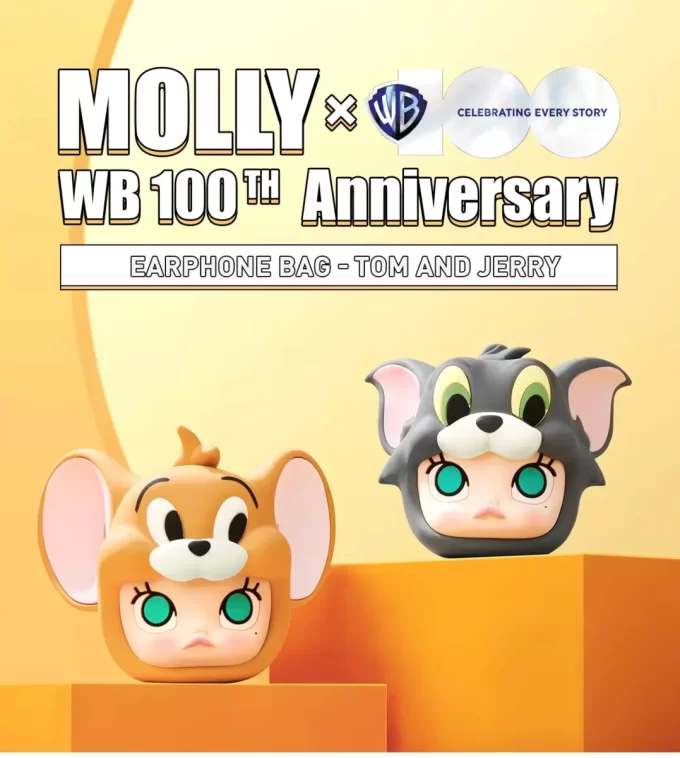 MOLLY X Warner Bros. 100th Anniversary Series-Earphone Bag (Tom And Jerry)