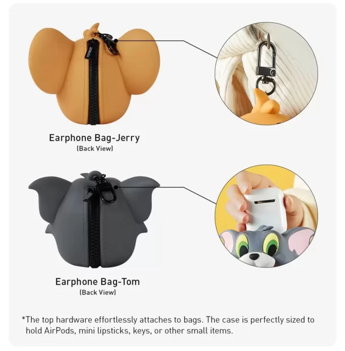 MOLLY X Warner Bros. 100th Anniversary Series-Earphone Bag (Tom And Jerry)