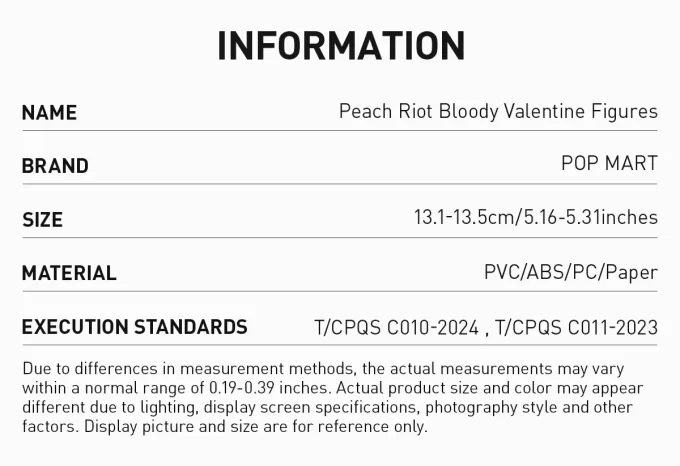Peach Riot Bloody Valentine Figures