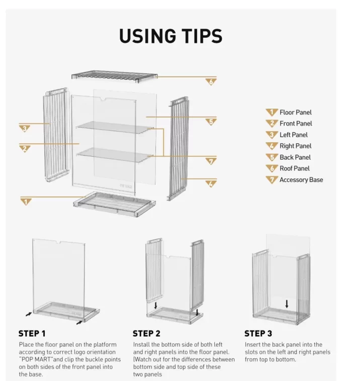 POP MART 400% Assemblable Lighted Display Container POP MART 400% Assemblable Lighted Display Container