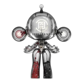 Pop Mart x Clot Skullpanda Mega Invincible Love Figure 1000%