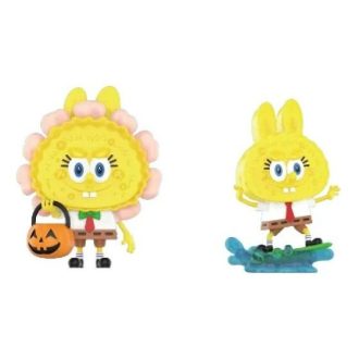 Pop Mart x Spongebob The Monsters Labubu “Jack O Lantern and Surfing”