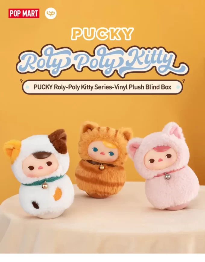 PUCKY Roly-Poly Kitty Series-Vinyl Plush Blind Box