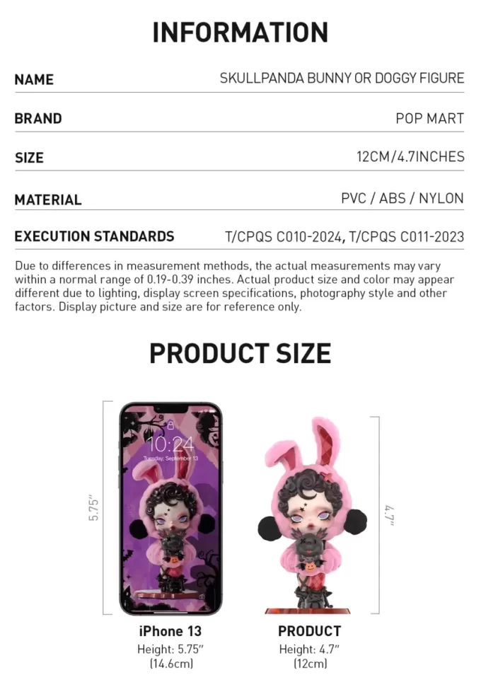 SKULLPANDA Bunny Or Doggy Figure