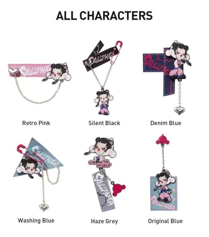 SKULLPANDA CHEERS TO MYSELF SERIES-Badge Pendant Blind Box