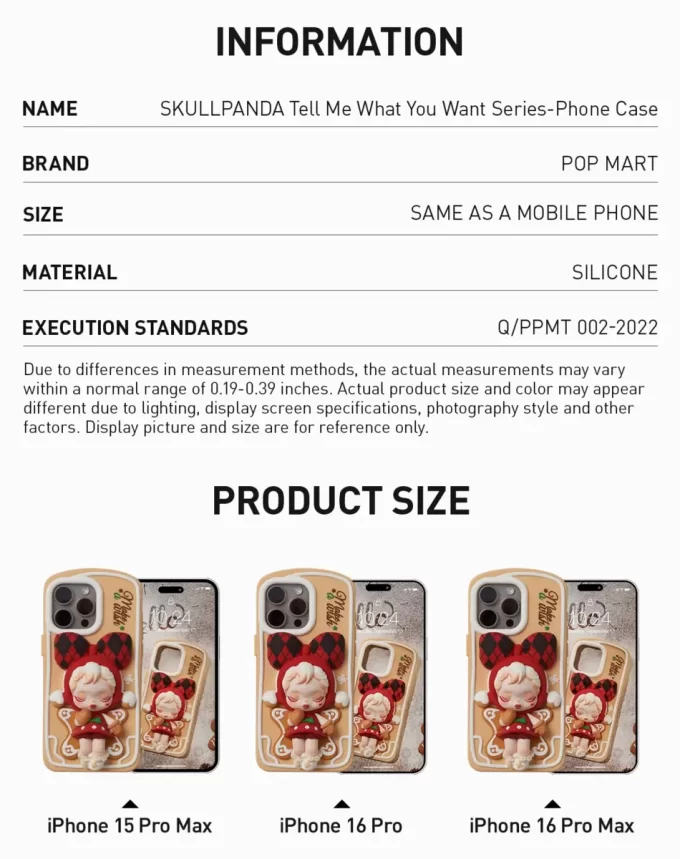SKULLPANDA Tell Me What You Want Series-Phone Case SKULLPANDA Tell Me What You Want Series-Phone Case