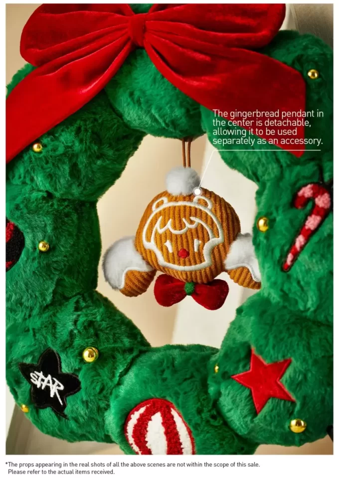 SKULLPANDA Tell Me What You Want Series Plush Wreath Pendant