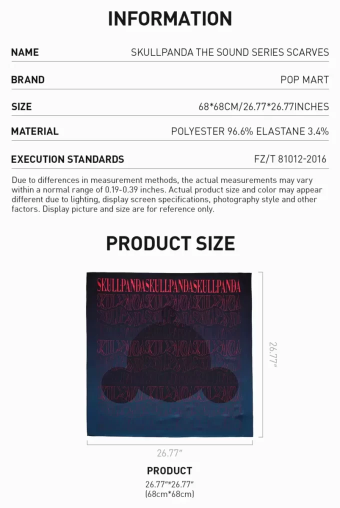 SKULLPANDA The Sound Series Scarves (The Equilibrium) (The Admiration) SKULLPANDA The Sound Series Scarves (The Equilibrium) (The Admiration)