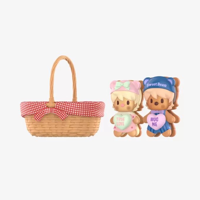 Sweet Bean Cookie Basket Figurine