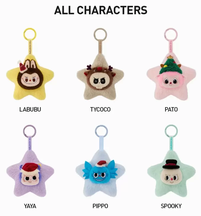 THE MONSTERS Classic Series-Sparkly Plush Pendant Blind Box