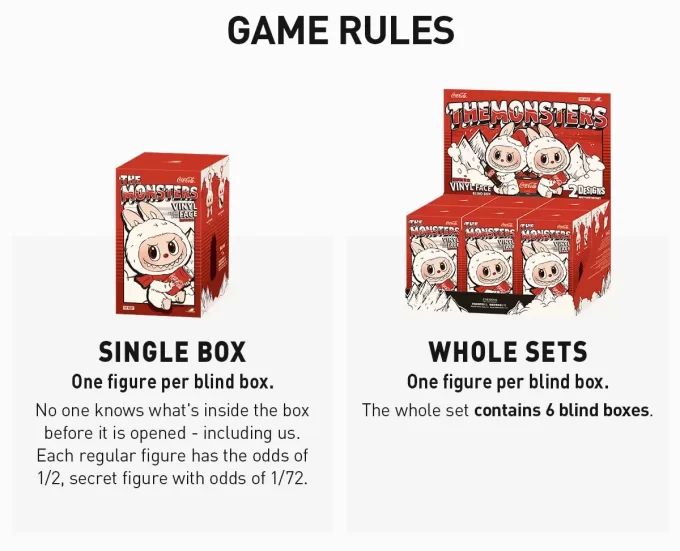 THE MONSTERS COCA-COLA SERIES-Vinyl Face Blind Box