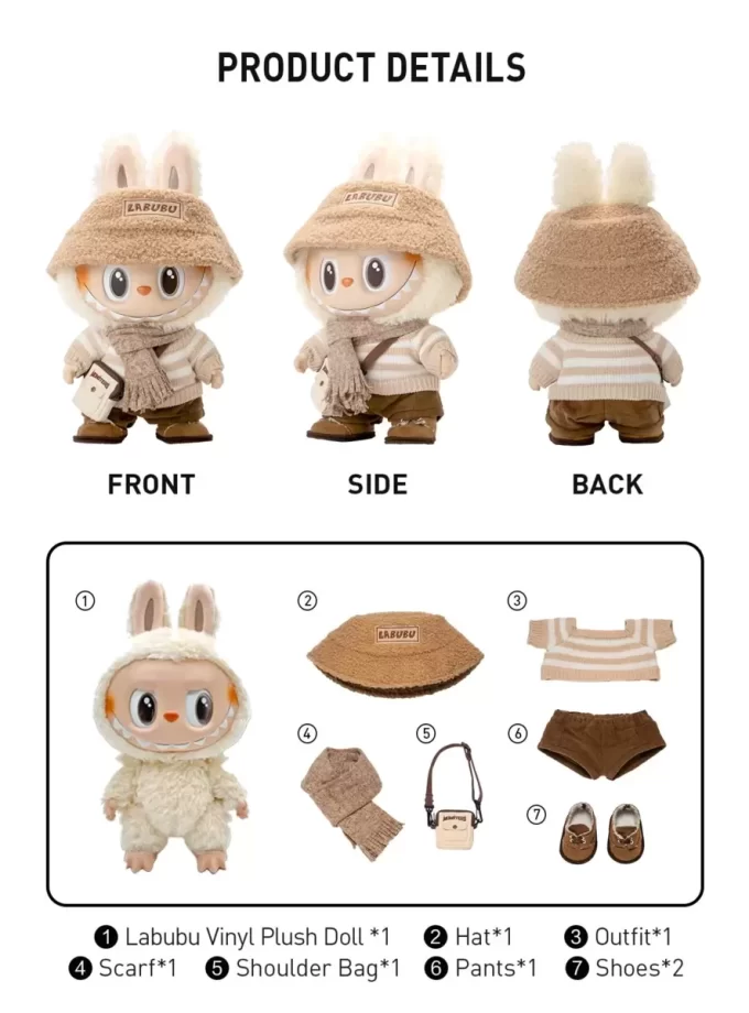 THE MONSTERS – DRESS BE LATTE Vinyl Plush Doll