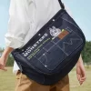 THE MONSTERS FALL IN WILD SERIES-Denim Messenger Bag